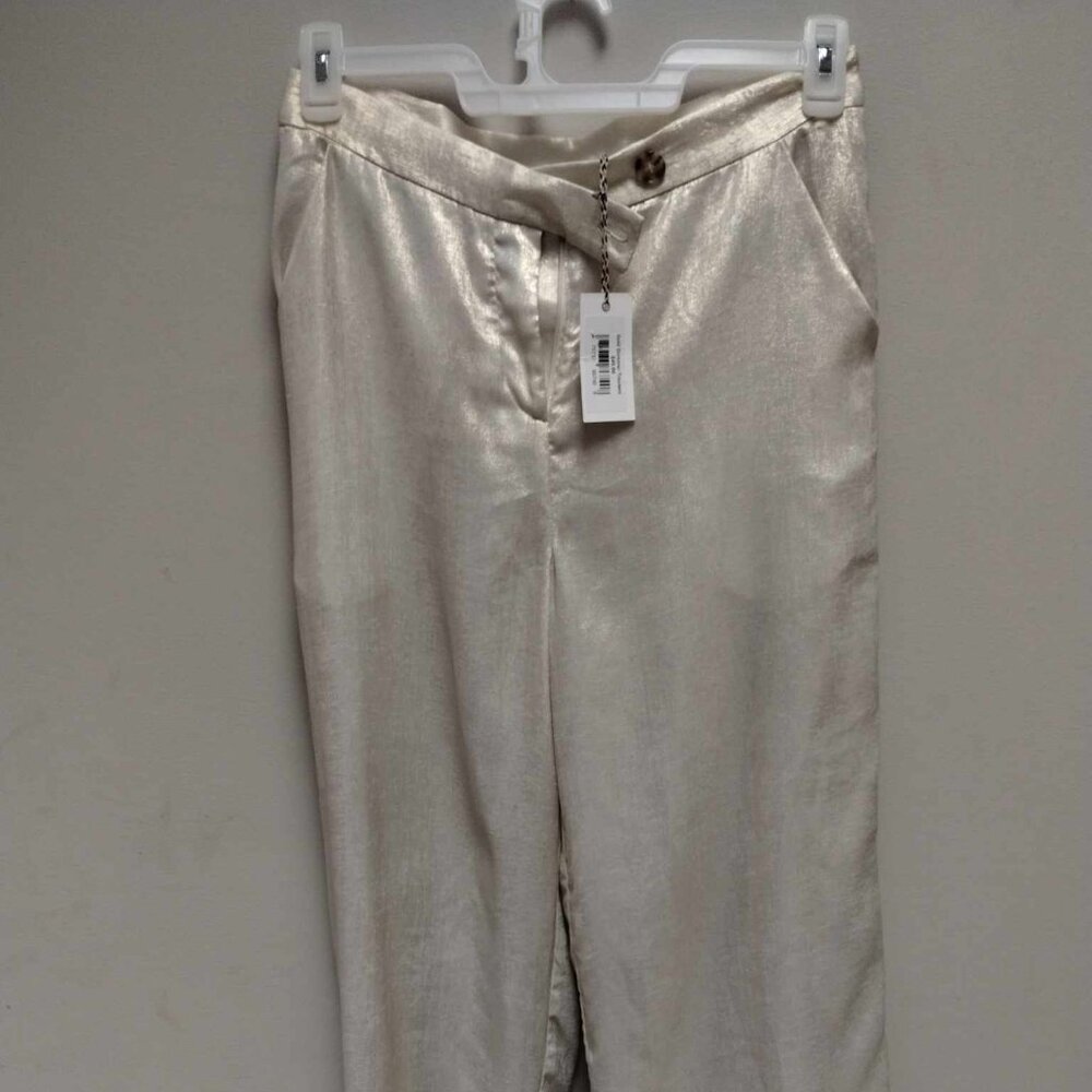 Ellison White Shimmer Pants
